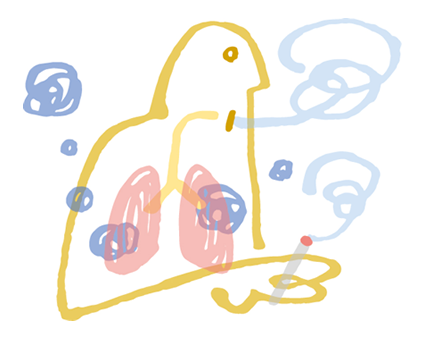 肺がんは、肺の細胞の中にある遺伝子に異常がおきることで生じます。